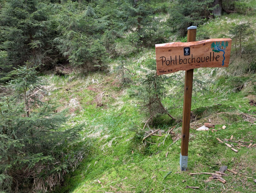 Pöhlbachquelle im Erzgebirge