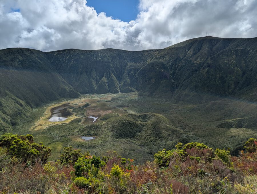 Die Caldeira auf der Insel Fajal.