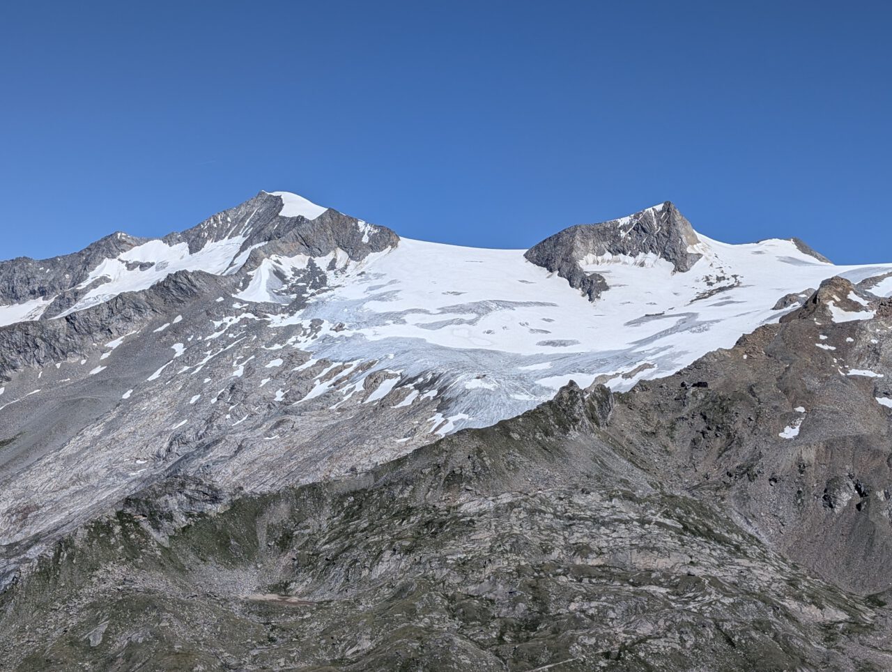 Blick vom Zopetkopf auf den Großvenediger